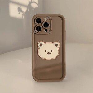 최신 귀여운 아이폰 케이스 브라운 곰돌이 / 핸드폰케이스 아이폰17 16 15 14 13 12 1