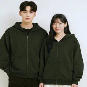 데일리 남녀공용 심플 오버핏 베이스 후드집업 트렌디 베이직 후드 잠바 간절기 아우터