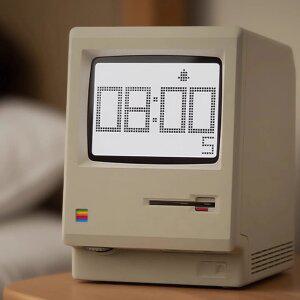 Maclock 매킨토시 1984 감성 레트로 클래식 데스크 탁상 복고풍 빈티지 무선 알람 시계