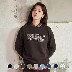 325930 여 브러시드 테리 크루넥 풀오버