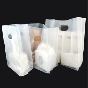 [HD반투명] 비닐쇼핑백 대 100매 링봉투 투명비닐백 반투명비닐 선물포장 스시 초밥 배