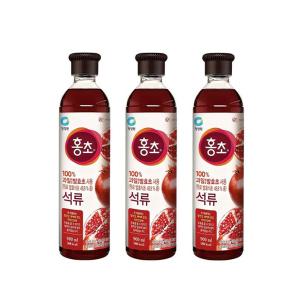 청정원 홍초 석류 900ml, 3개