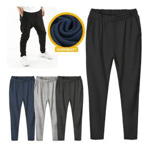 제네브 국내생산 남녀공용 기모 세미배기핏 일자바지/M-2XL까지