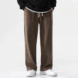 겨울 골덴바지 남자기모조거 세미와이드 남성코듀로이팬츠