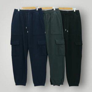 조이마담 MPT90002 기모 히트업 카고 밴딩 조거팬츠 겨울바지 중년남성의류 아빠옷