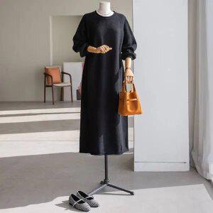 (안나앤플러스) 폴인 니트 원피스[드레스DZS41] 빅사이즈