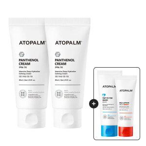 아토팜 판테놀 크림 80ml 2개 GIFT)엠엘이로션60ml+탑투토100ml