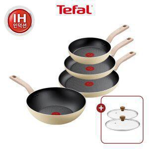 [테팔] 데이지 인덕션 4종(팬20/24/28+웍28)+우드뚜껑2개(24+28)
