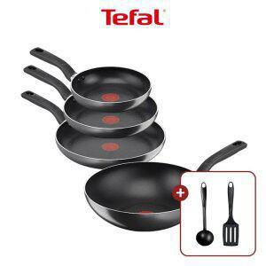 [테팔] 쿡이지 4종 풀세트(팬20/24/28+웍28)+비앤비뉴 국자&뒤집개