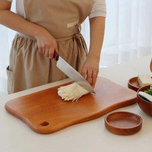 부엌다옴 마호가니 항균 원목도마 버블 (대)