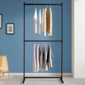 바인 2단 행거 1000 철제 옷 스탠드 옷걸이 튼튼한 드레스룸 옷장