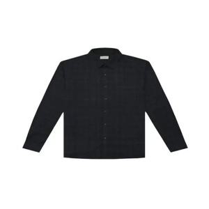 [오스틴리드]네이비 솔리드 셔츠-A3CL2303