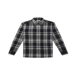 [오스틴리드]네이비 체크 기모 셔츠-A3CL2315