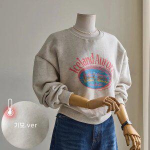 (안나앤모드) aurora 크랙 기모 맨투맨[티셔츠DZ667]