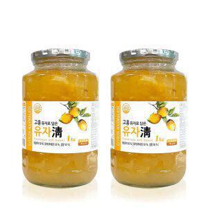 전남 고흥 유자청 유자차 농축액 엑기스 청 음료 베이스 1kg 2개