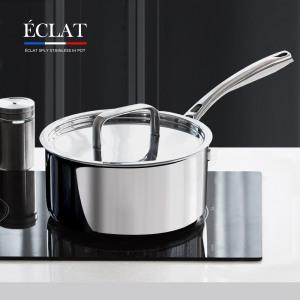 [리벤스] 에끌라 스텐 통5중 IH 인덕션 겸용 편수냄비 18cm