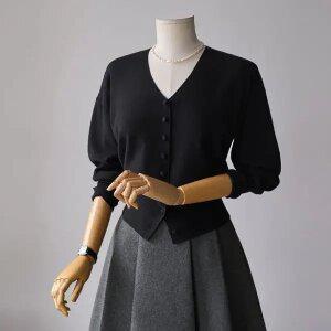 (안나앤모드) A. 세이 매끈 버튼 V넥 가디건 [가디건D0731P02]