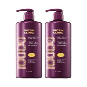 엘라스틴 비오틴클리닉 맥주효모 샴푸 1000ml, 2개