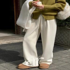 (기모안감/와이드) 기모 트레이닝 밴딩팬츠 편한데일리 루즈핏 츄리닝 꾸안꾸 바지 ps