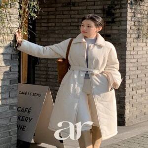 (얼죽코패딩추천/부해보임Zero) 트렌치 롱 코트 겨울패딩 하객룩 꾸안꾸룩 연말룩 오피