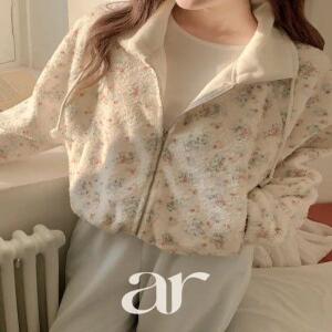 (러블리무드/보들보들) 베리미 아기양 덤블 기모 포켓 밑단 스트링 집업 jp757