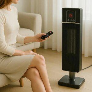 겨울 가정용 타워형 난방기 2단계 조절 전기 안전 PTC 히터 온풍기 스토브