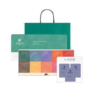 오설록 프리미엄 티 컬렉션 세트, 10종(40입)+증정(피치 파파야 블랙티, 3개)