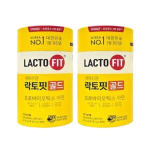 종근당 락토핏 생유산균 골드 프로바이오틱스 아연 2통(100포)