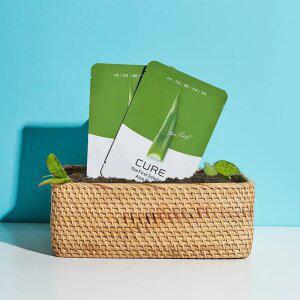 [T감사제] 30매 김정문알로에 큐어 더 퍼스트 솔루션 알로에 마스크 10매 3개