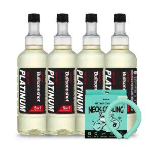 [내일도착]불스원샷 The New 플래티넘 5in1 4개입+(넥쿨링 목걸이)