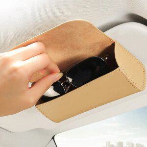 엠노블 차량용 선글라스 케이스 자동차 안경 거치대 클립 차량 수납함 보관함 썬바이저