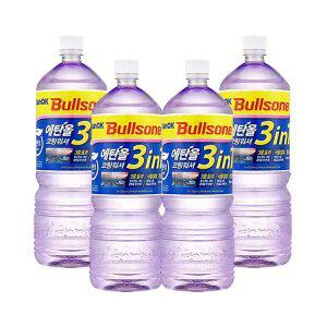 [내일도착]불스원 Rain Ok 에탄올 3in1 코팅 워셔 1800ml, 4개입