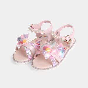 [슈펜키즈] [레인보우] 퐁퐁 리본 공주샌들 (HPKWND202G-T)