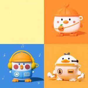 에어팟 프로 1 2 3 세대 러블리 덕 실리콘 보관 커버 케이스