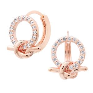 [라울스톤] 14K 골드필드핀 이어링 레일라 매듭 써클 여성 패션 데일리 심플 원터치 귀