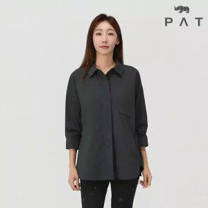 [PAT 여성] 화섬 중기장 밴드넥 셔츠_1J61535