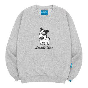 엘라모 기모M 러버블도그 맨투맨 남녀공용 빅사이즈 S~4XL