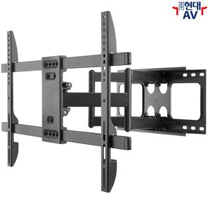현대AV HD-2966 초대형 TV 벽걸이 브라켓 마운트 거치대, 최대 86인치/60kg 이내 설치, 상학각도 및 좌우회전 지원, 케이블 정리, 한글 설치안내서 기본 제공