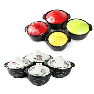 뚝배기 내열냄비 계란찜 전골 무균열 세라믹 칼라