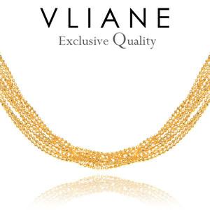 [브리앙]18K 미러볼 레이어드 목걸이 (10줄)