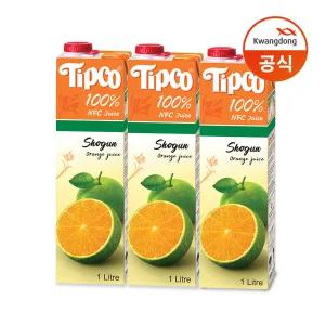 광동 팁코 쇼군 오렌지주스 1L x 3팩/오렌지/주스/음료수
