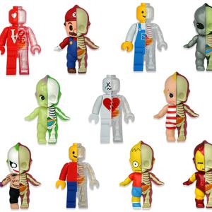 [4D MASTER] 4D 반쪽 엑스레이 정품 베이비 브릭맨 피규어 모음