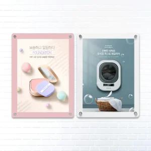 A3 A4 다보 아크릴 게시판 자석액자 자석프레임 POP