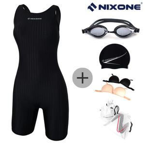 닉스원 여자 반신 실내수영복 NSW-4251BK 5종세트