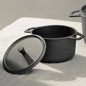 로이첸 감성 인덕션 뚝배기 냄비 3종 주물 가마솥