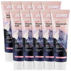 2080치약 히말라야 핑크솔트 치약 민트 10개