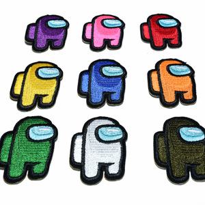 와펜 캐릭터 어몽어스 37종 컬러감 패치 마크 열접착식 스티커 모자 옷 가방 마스크 리폼 장식