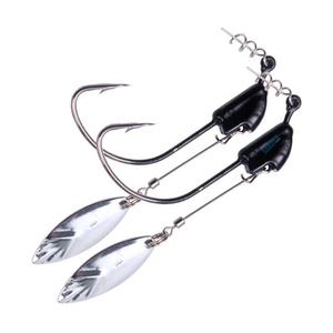 고급형 롱 블레이드훅 (2개입) 락스피너 웨이트 스위밍 훅 플래시스위머