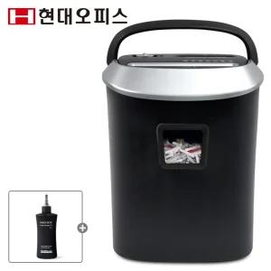 [현대오피스] 소형 문서세단기 PK-1025CD (실버)+오일 최대 12매 파지함 25L 사무용 파쇄기 세절기