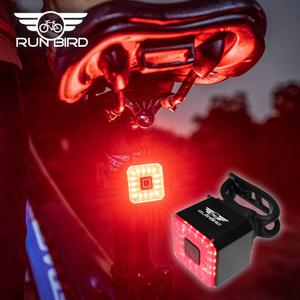 런버드 큐빅 스마트 자전거 후미등 R71 LED 충전식 후미등 브레이크센서